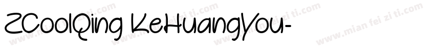 ZCoolQing KeHuangYou字体转换